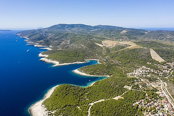 Suedkueste der Insel Vis, Mittelmeer, Kroatien