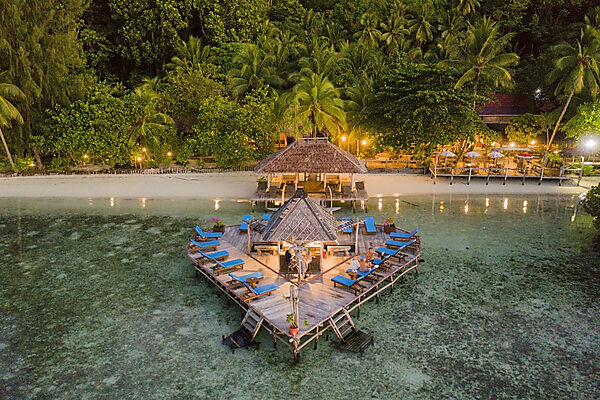 Bar of Raja Ampat Dive Lodge, Raja Ampat, West Papua, Indonesia
