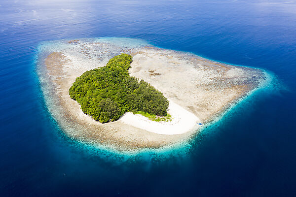 Tropical island at Dampier Strait, Raja Ampat, West Papua, Indonesia