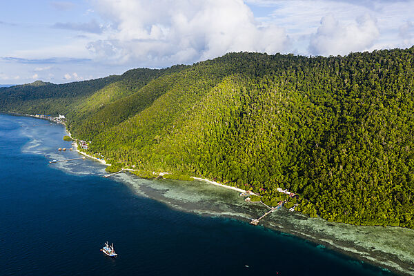 Luftaufnahme Insel Mansuar, Raja Ampat, West Papua, Indonesien