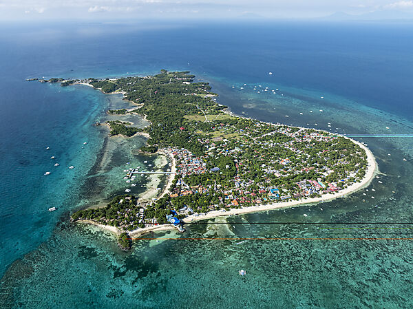 Malalpascua, Aerial View, Malalpascua Island, Cebu, Philippine Sea, Philippines