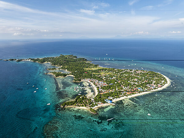 Malalpascua, Aerial View, Malalpascua Island, Cebu, Philippine Sea, Philippines